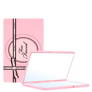 NIB Too Faced Pink Double Sided Compact Mirror